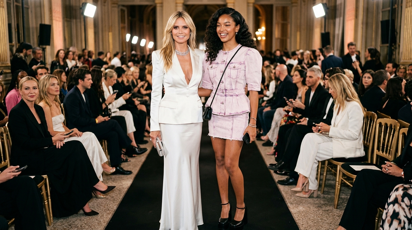 Heidi Klum's Daughter Lou Samuel, 16, Makes Paris Fashion Week Debut: Inside Their Coordinated Vivienne Westwood Outfits & Family Legacy